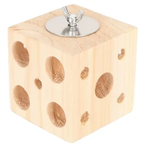 7cm/2.8in Bird Block Toy Foraging Shredding Wooden Block Chewing Toy UT
