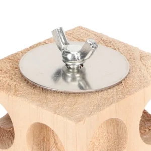 ］Bird Block Toy Foraging Shredding Wooden Block Chewing Toy For Lovebirds