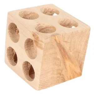 ˘ Bird Block Toy Foraging Shredding Wooden Block Chewing Toy For